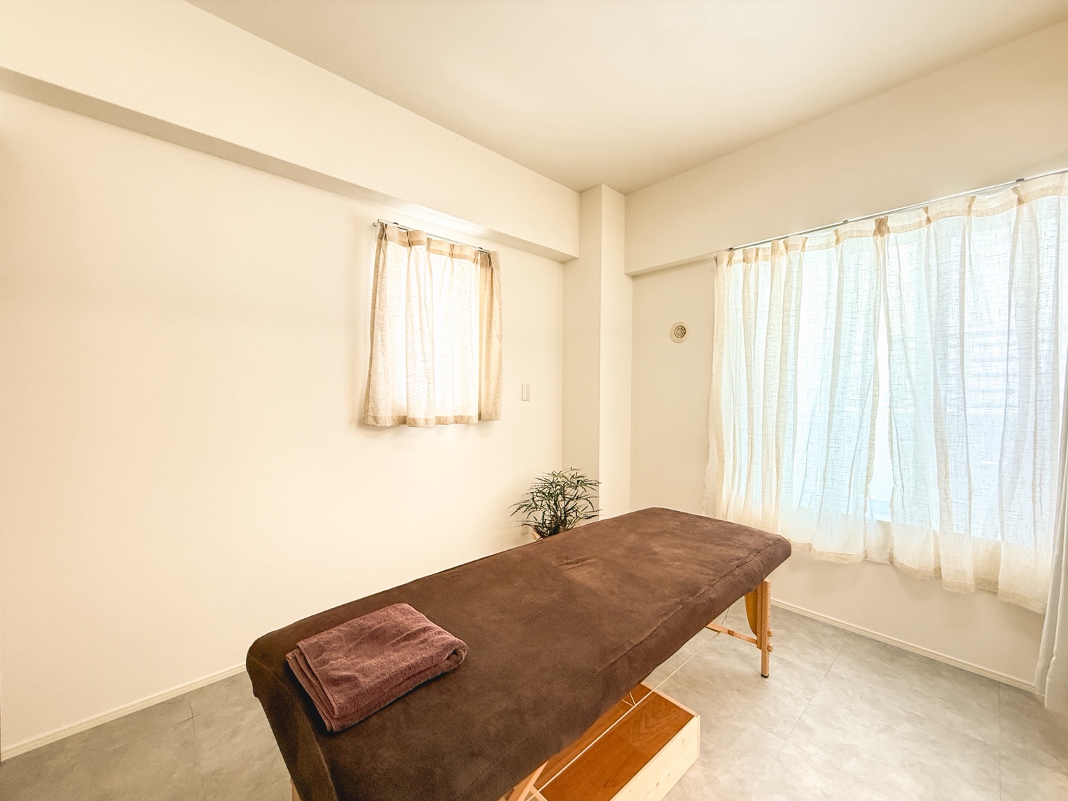 しずく堂の施術室の様子